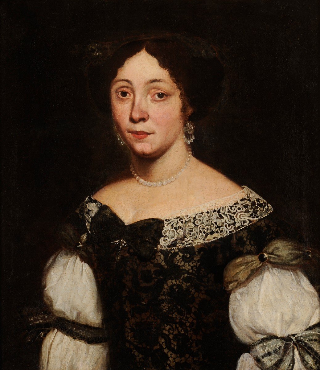 Jacob Ferdinand Voet (1639-1700) Portrait Of A Woman-photo-2