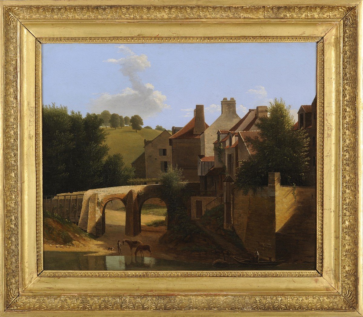 Jean-Victor Bertin (1767-1842) et atelier - Paysage d’Ile de France