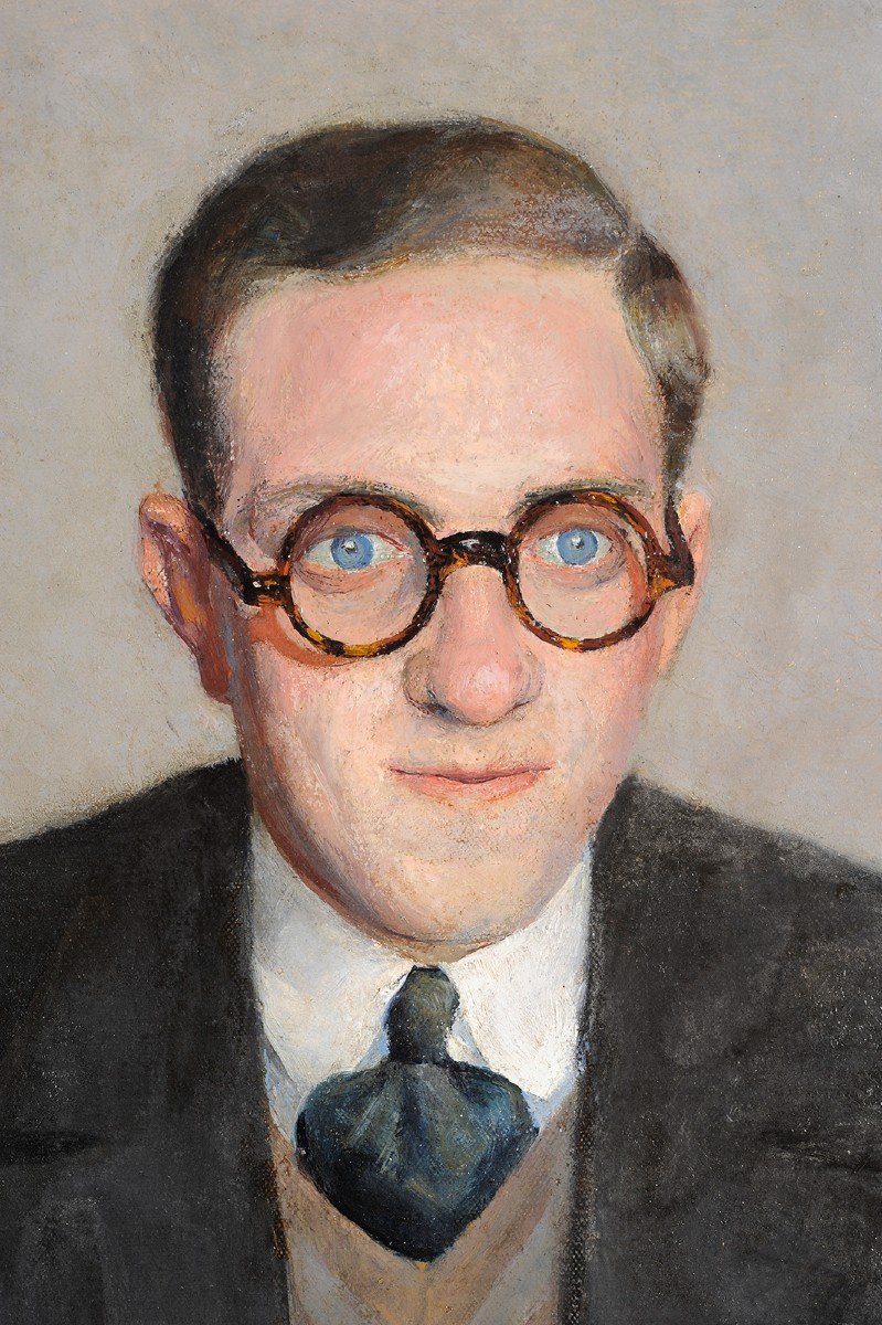 Jacques Charles Derrey (1907-1975) Portrait du Dr R. Lenoir Médecine-photo-3