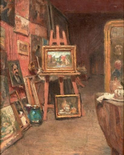 Louis Joseph Pottin (1849-1930) L’atelier de l’artiste-photo-4