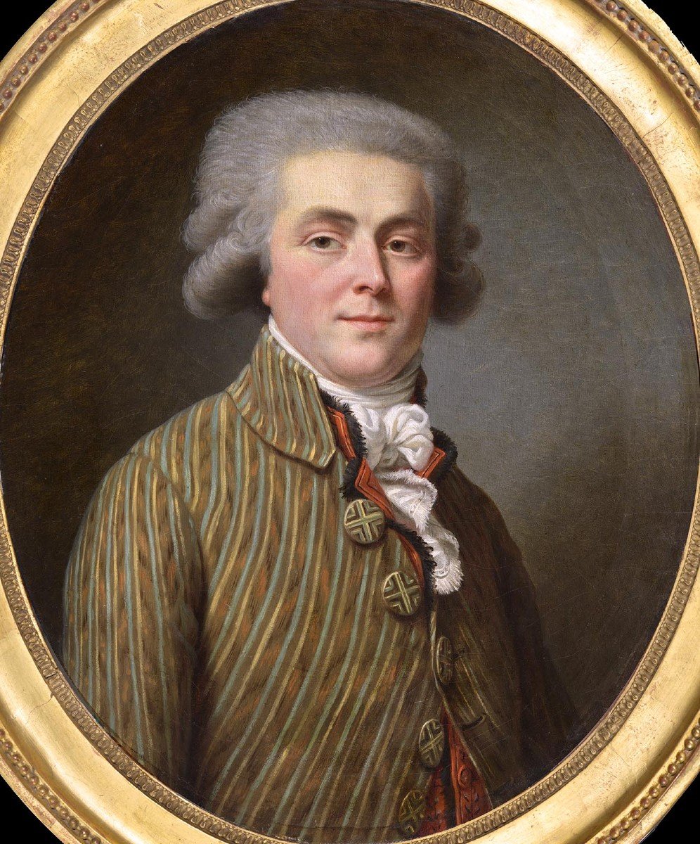 Antoine Vestier, att. à (1740-1824) Portrait d'homme sous la Révolution-photo-2