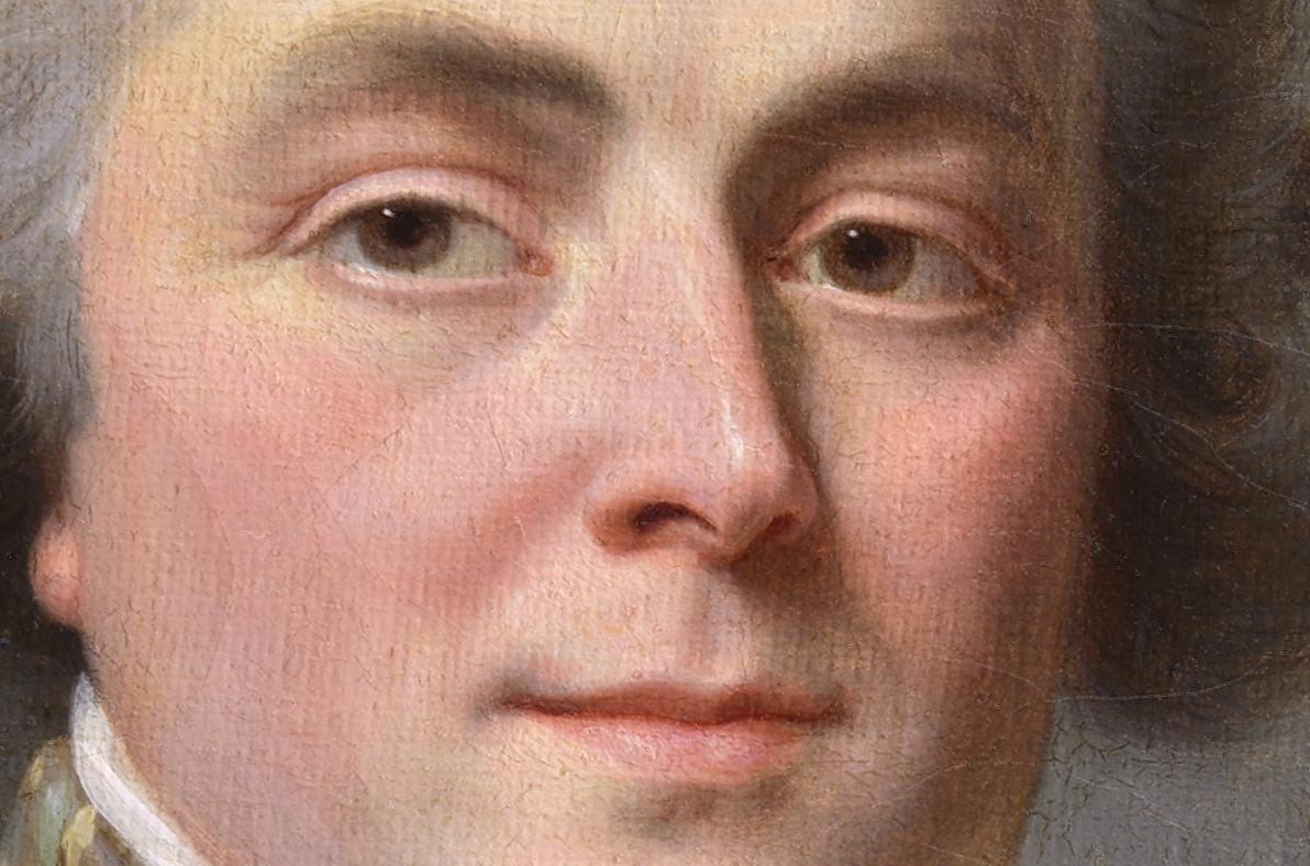 Antoine Vestier, att. à (1740-1824) Portrait d'homme sous la Révolution-photo-1