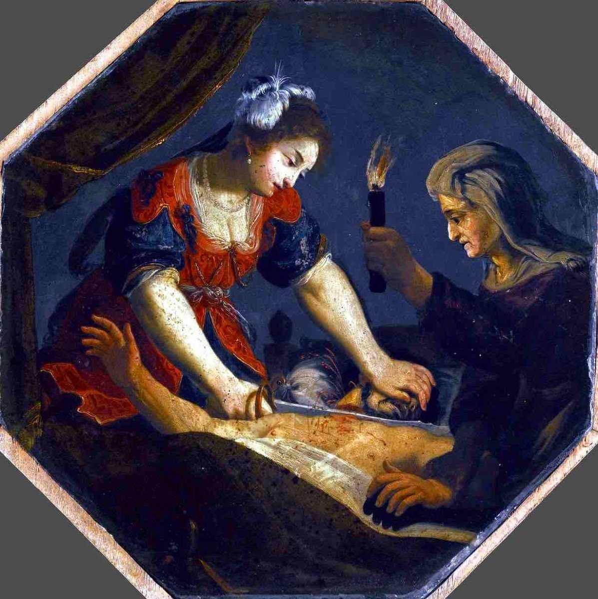 Jacques Stella (1596-1657) Judith And Holofernes-photo-3