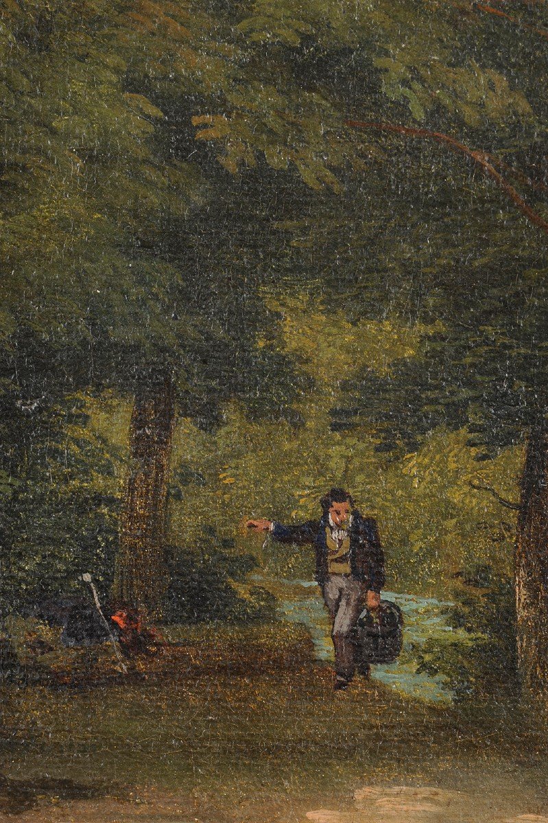 Ent. de Xavier Leprince - Pique-nique en forêt vers 1825-photo-4