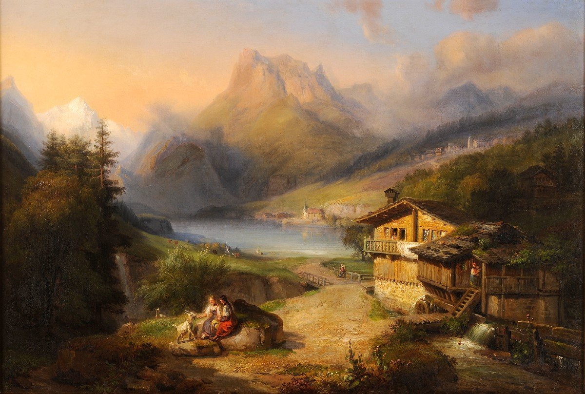 François-edmé Ricois (1795-1881) Mount Pilatus Switzerland Pilatus Lucerne Luzern-photo-2