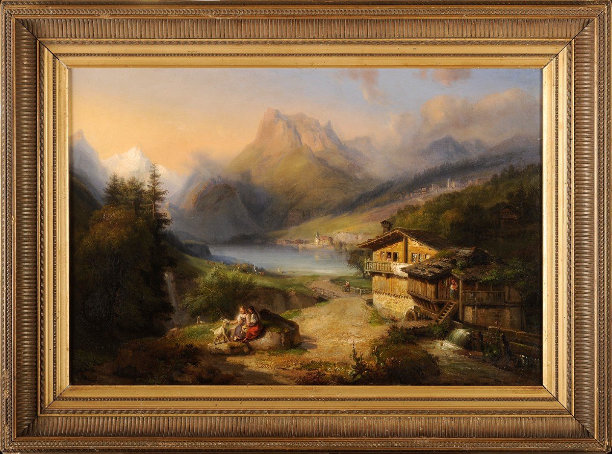 François-edmé Ricois (1795-1881) Mount Pilatus Switzerland Pilatus Lucerne Luzern