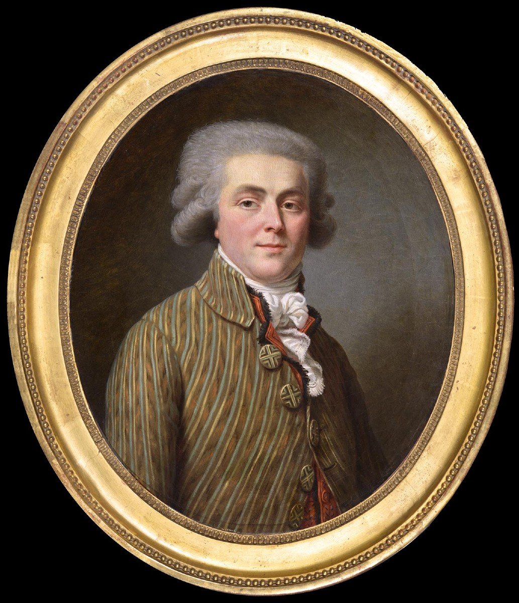 Antoine Vestier, att. à (1740-1824) Portrait d'homme sous la Révolution