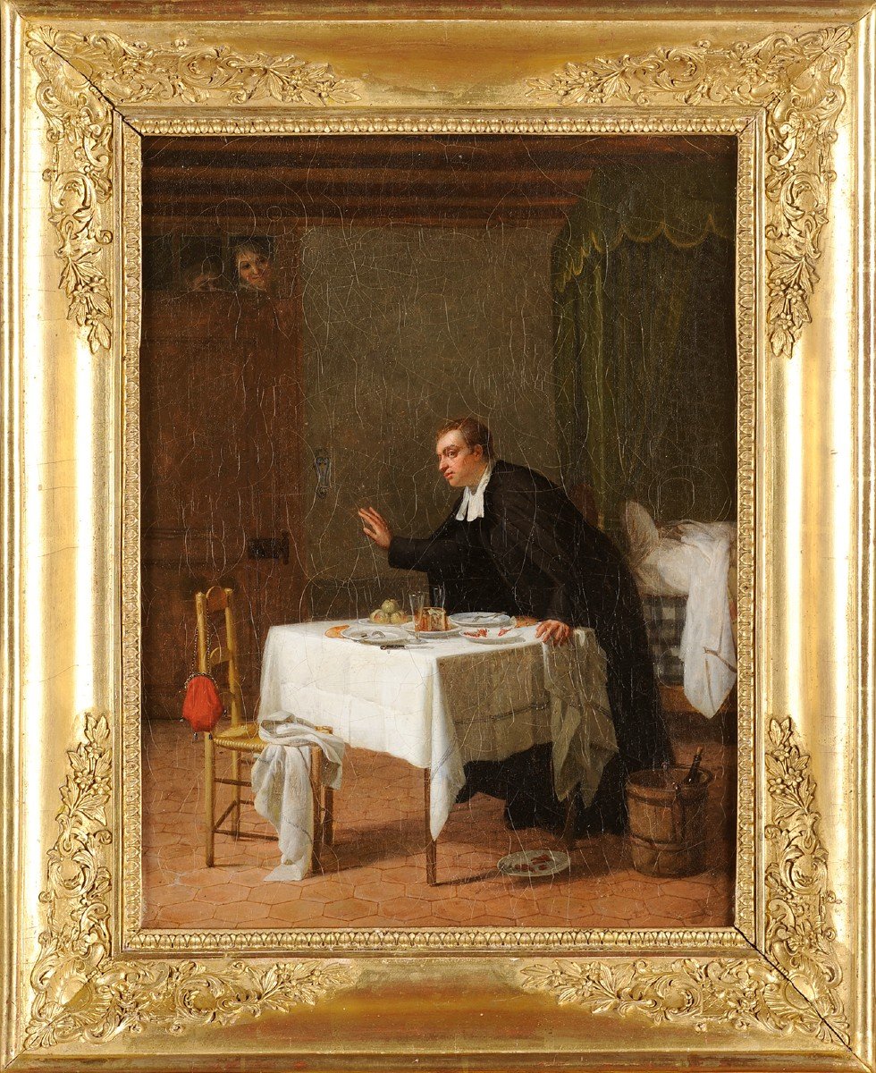 Pierre Duval Lecamus (1790-1854) Dinner In Good Company - Priest Parish