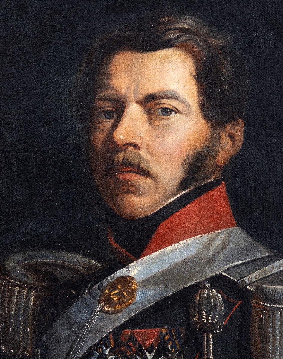 Portrait Of Baron De Roisin - General Of The Gendarmerie-photo-2