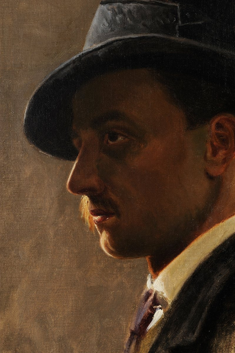 Attilio Manganaro (c.1865–c.1890) Portrait Of Gabriele d'Annunzio In 1887-photo-3