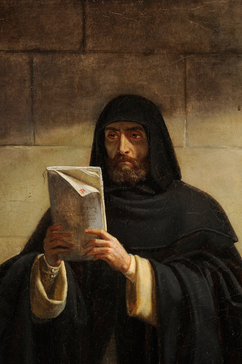 Nicolas Frosté (1790-1856) Un condamné recevant sa sentence – Scène d’Inquisition-photo-4