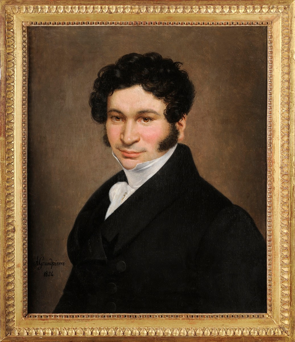 Adrienne Grandpierre-Deverzy (épouse d’Abel de Pujol) (1798-1869) Portrait d’homme