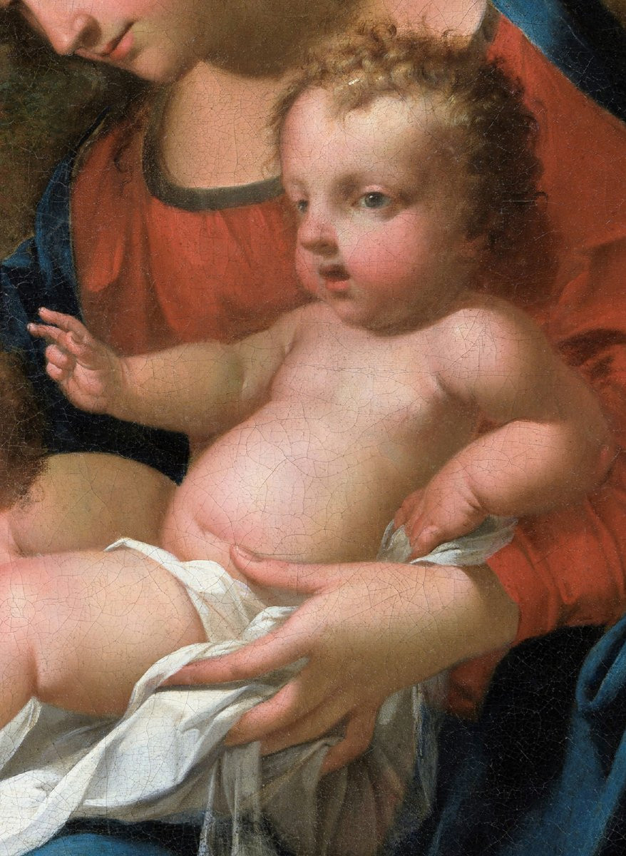 René Dudot (c.1650) La Vierge à l’Enfant et saint Jean-Baptiste Rouen-photo-4