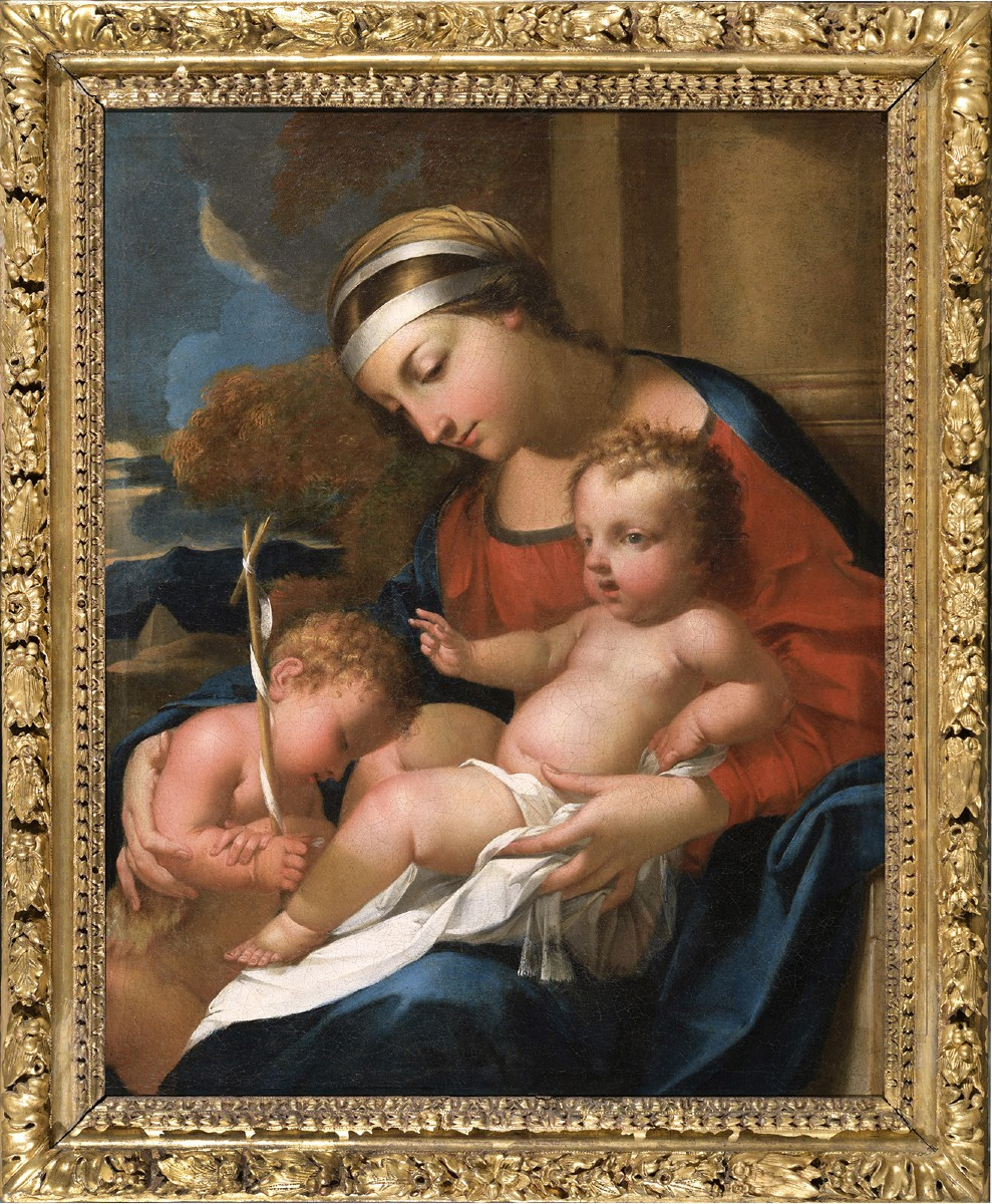 René Dudot (c.1650) La Vierge à l’Enfant et saint Jean-Baptiste Rouen