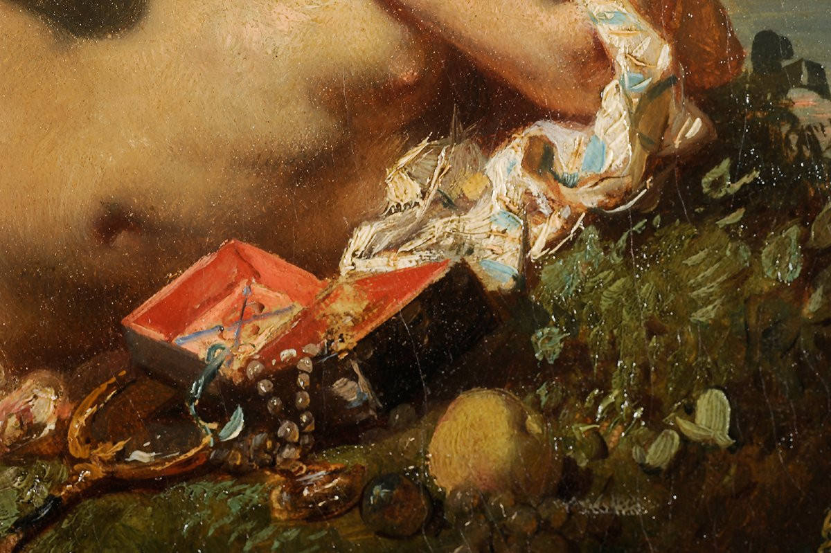 Eugène Le Poittevin (1806-1870) Diane At Rest-photo-1