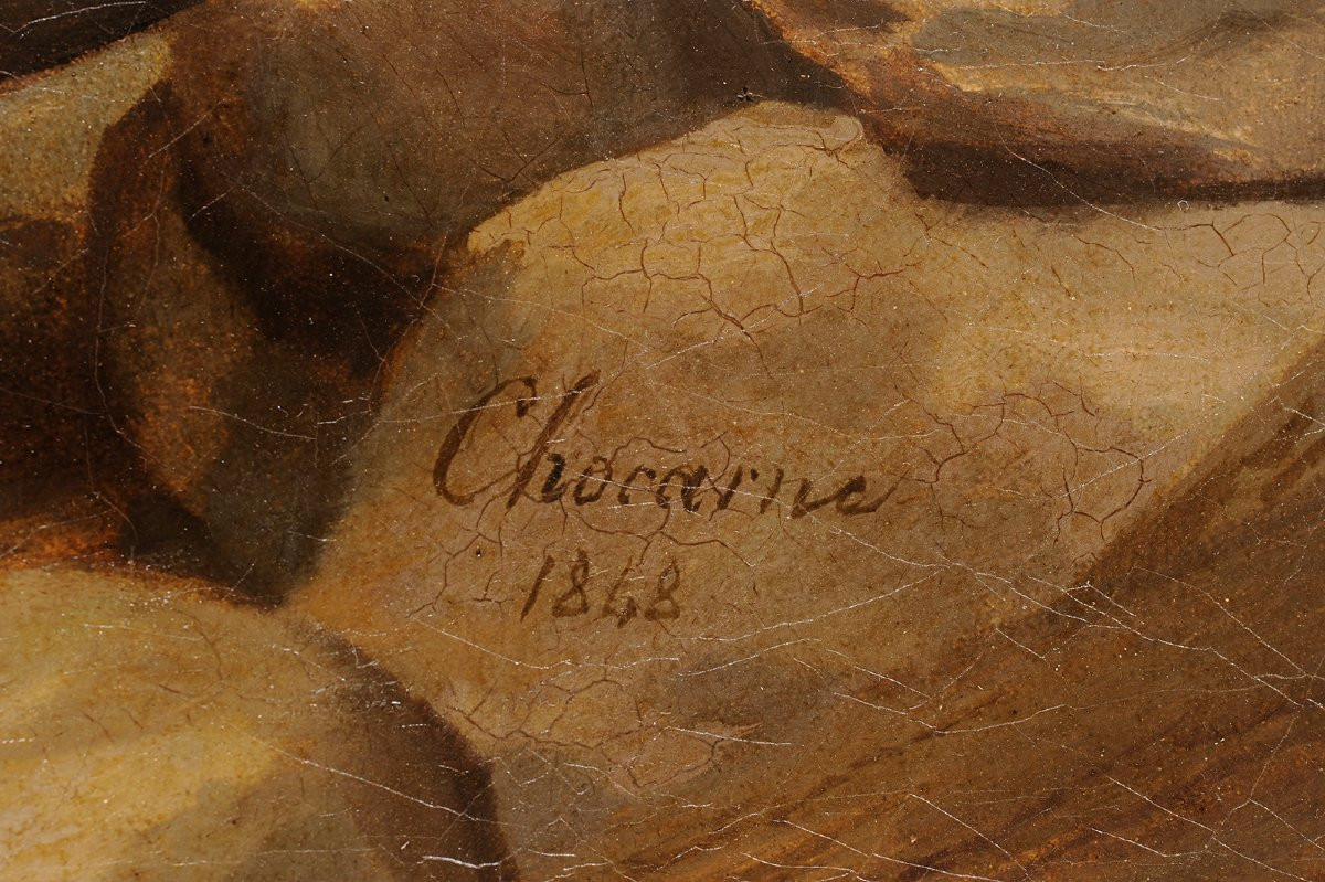 Geoffroy Chocarne (1797-1870) Charity Scene At The Boulogne Fires-photo-2