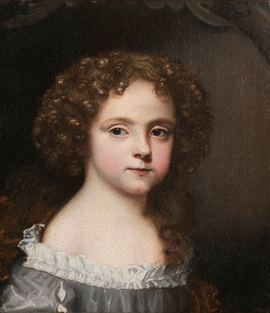 Ent. By Jacob Ferdinand Voet - Portrait Of A Little Girl-photo-2