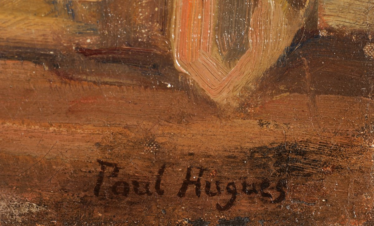 Paul Jean Hugues (1891-1950) Intérieur de collectionneur ou d'atelier-photo-1