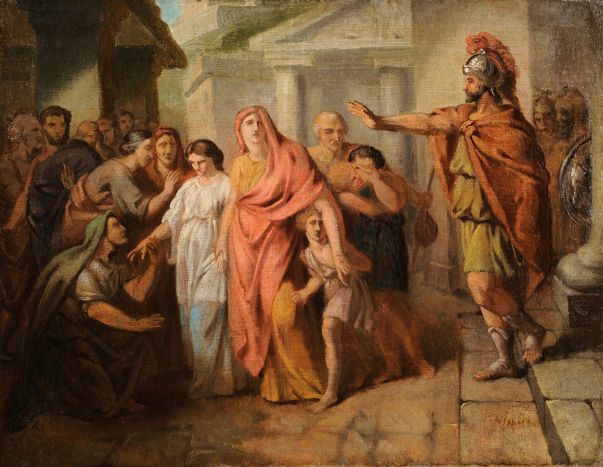 French School, Late 18th Century - Alexander The Great In The House Of Darius-photo-2