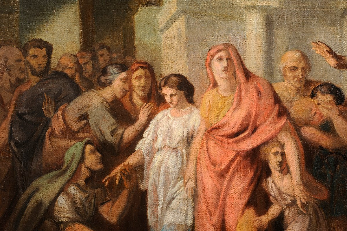 French School, Late 18th Century - Alexander The Great In The House Of Darius-photo-4