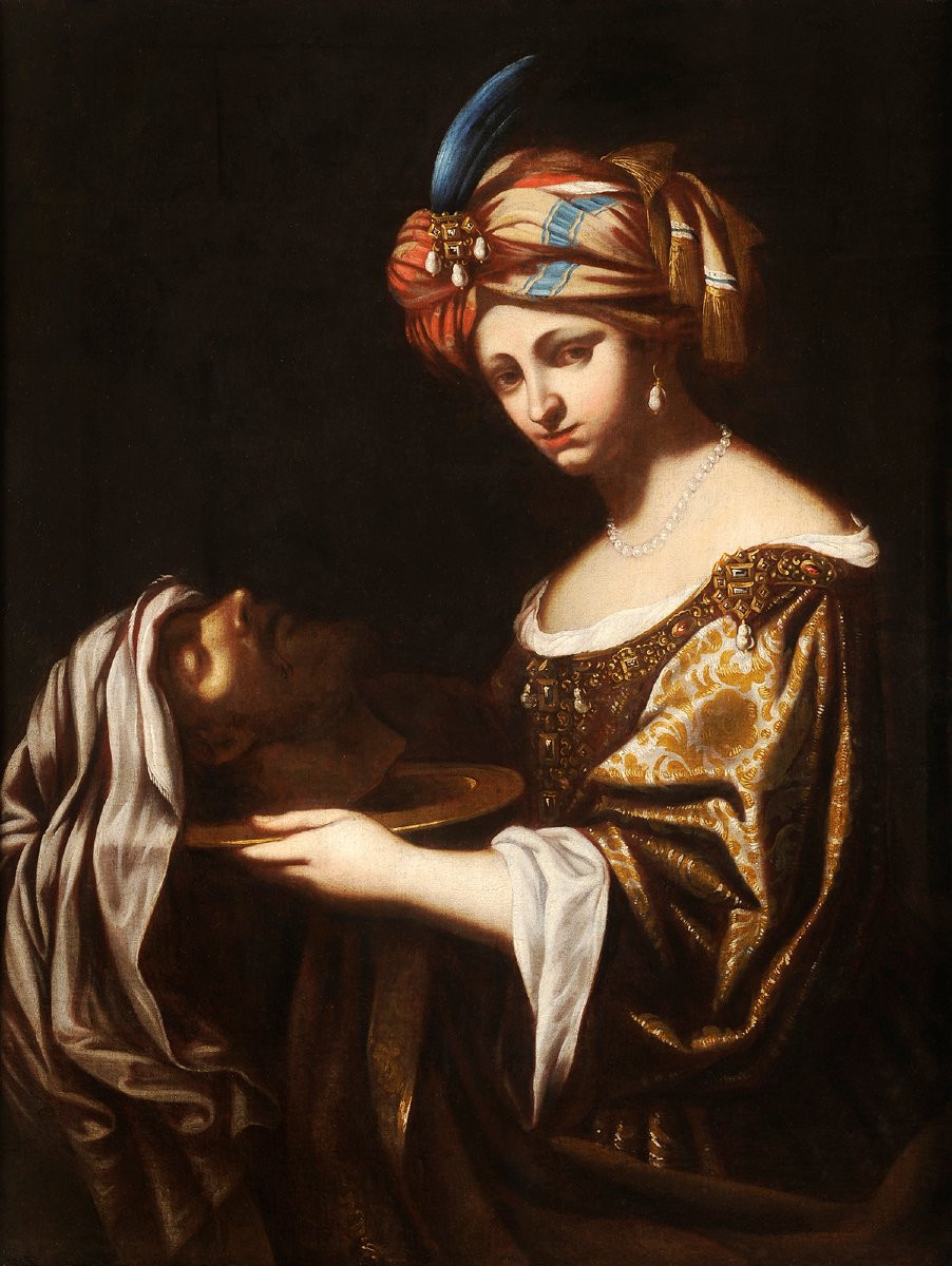 Salome And The Head Of Saint John The Baptist - Italian School, Late 17th Century-photo-2