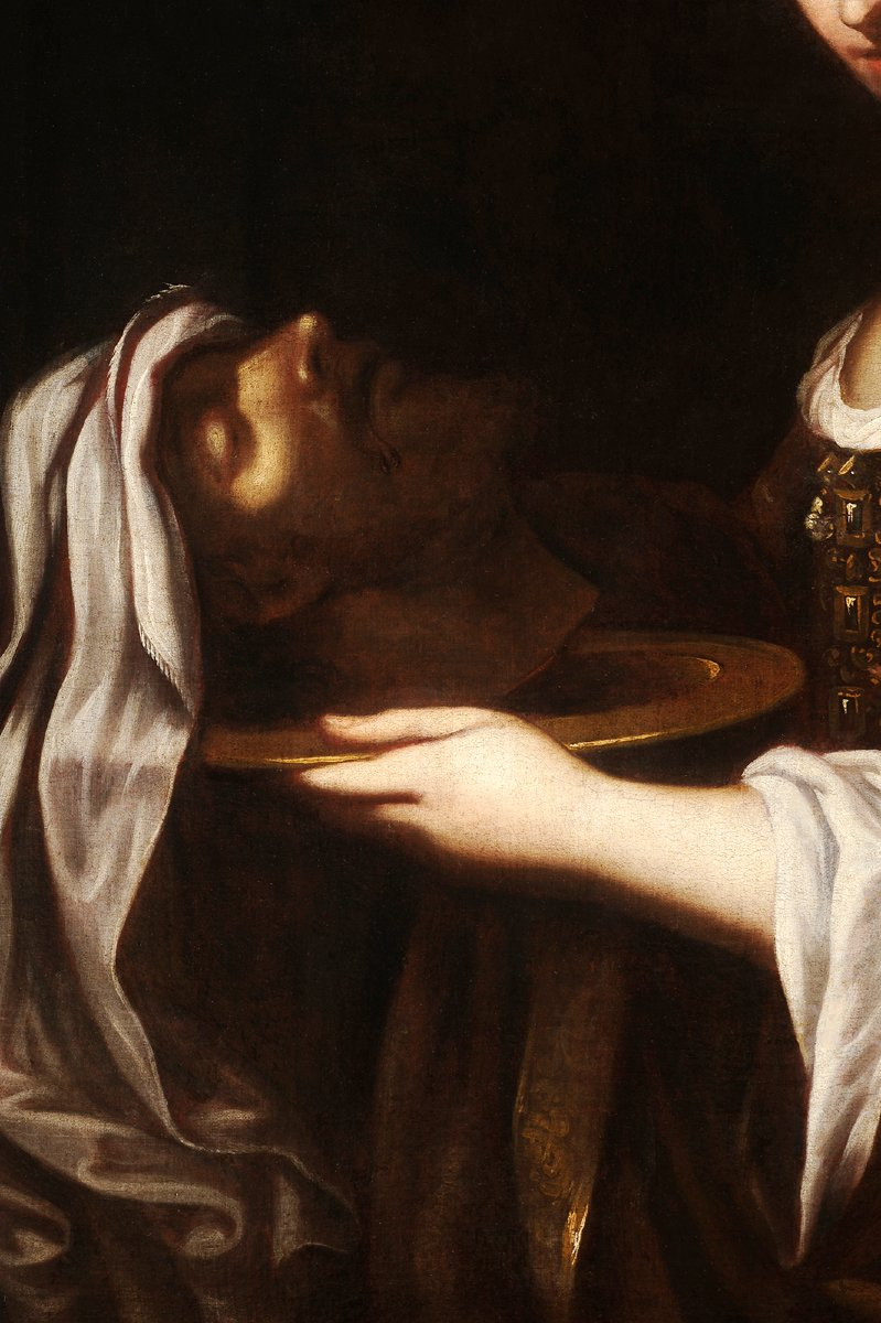 Salome And The Head Of Saint John The Baptist - Italian School, Late 17th Century-photo-4