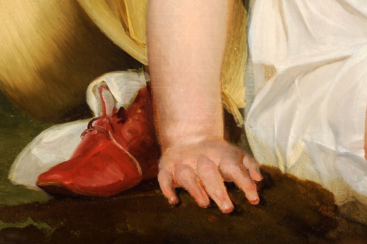 Bernard Gaillot (1780-1847) Portraits Of Two Sisters-photo-1