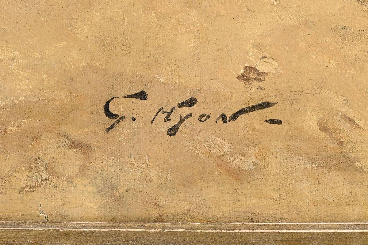 Georges Hyon (1840-1913) Cavalry Review Of The 2nd Lancers Regiment Militaria-photo-4