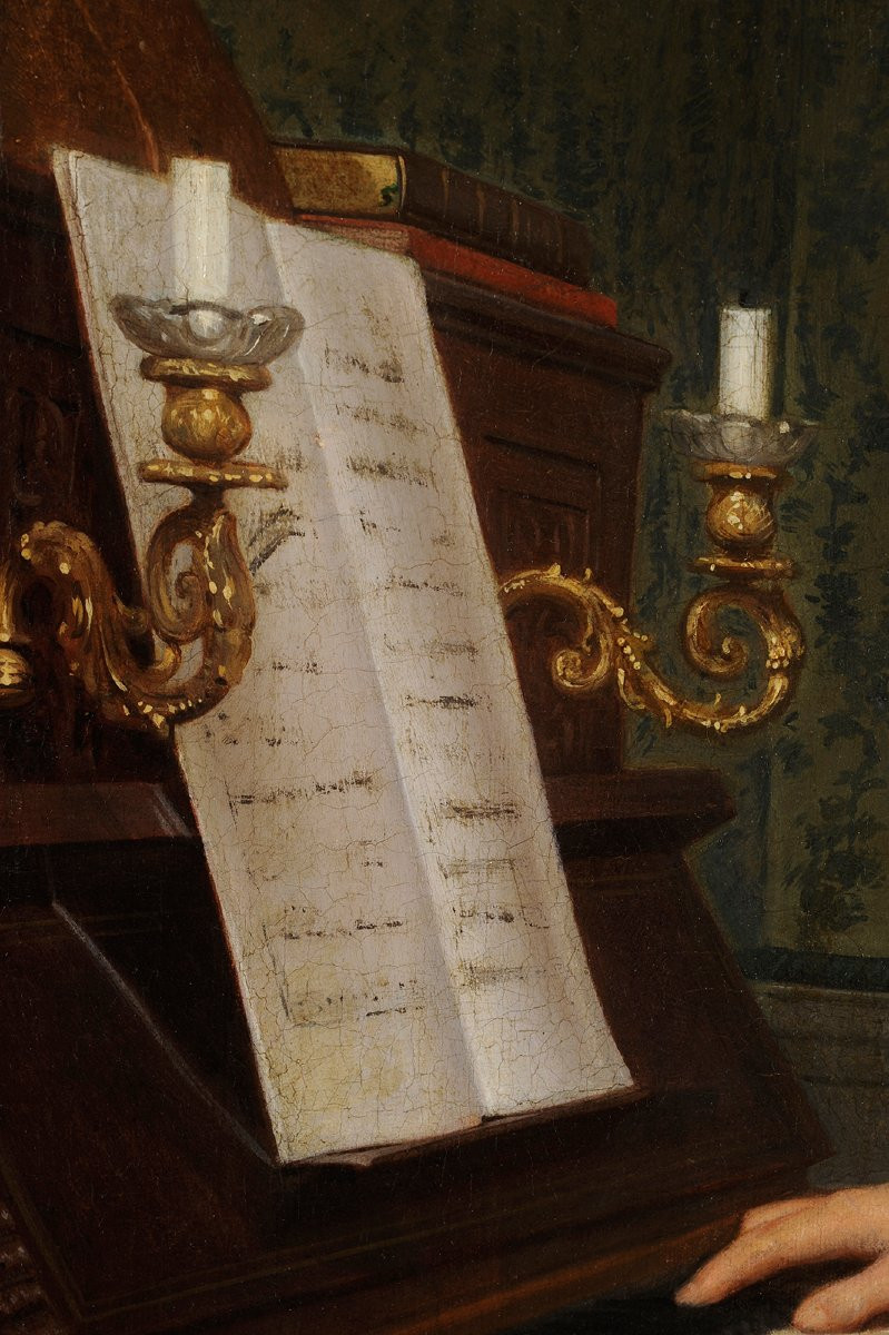 Alexandre Legrand (1822-1901) Pianist Portrait-photo-1