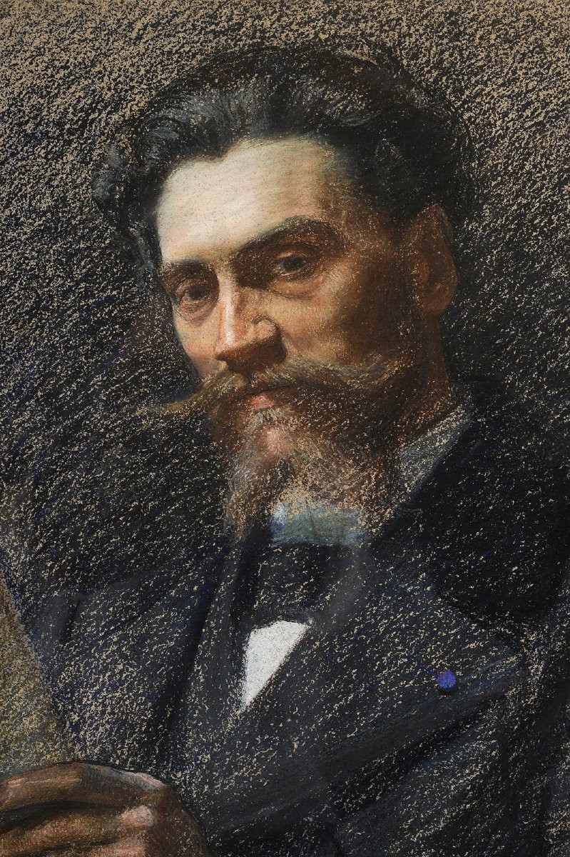 Claude Firmin (1864-1944) Portrait de l’industriel et mécène Arthur Fontaine Avignon-photo-3