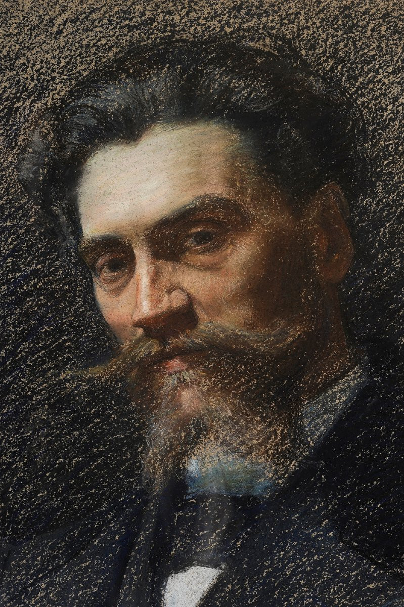 Claude Firmin (1864-1944) Portrait de l’industriel et mécène Arthur Fontaine Avignon-photo-4