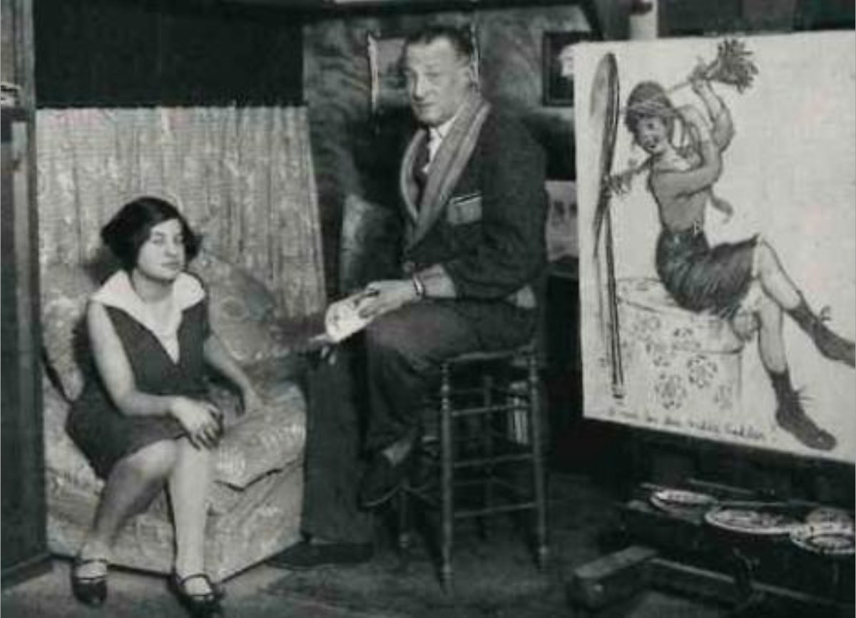 Francisque Poulbot (1879-1946) Peinture - Projet d’affiche pour le Bal de la Mode-photo-2