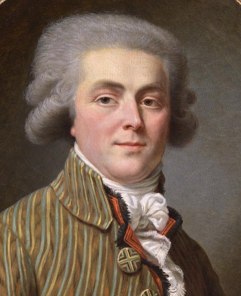 Antoine Vestier, Attested (1740-1824) Portrait Of A Man During The Revolution-photo-3
