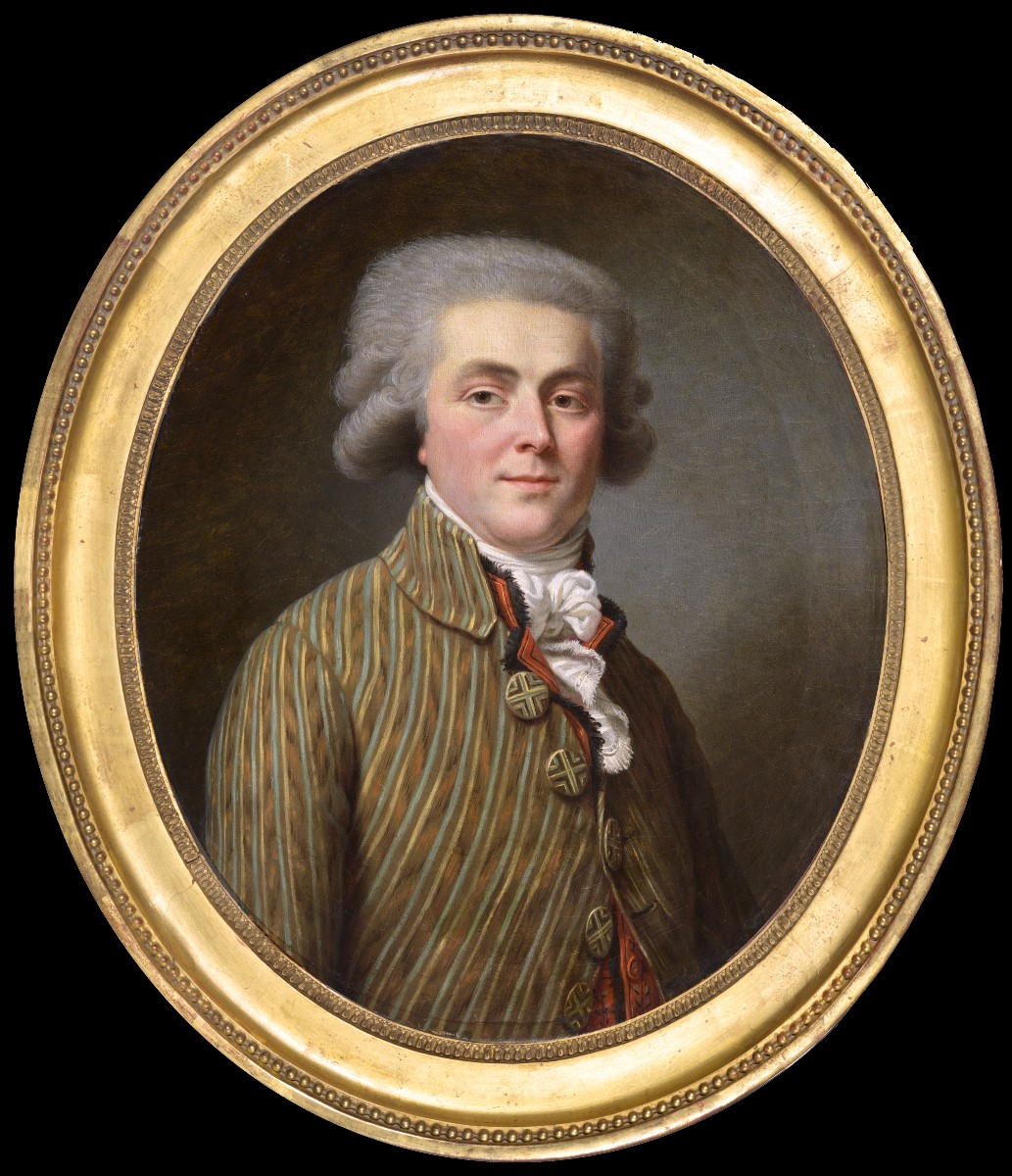 Antoine Vestier, Attested (1740-1824) Portrait Of A Man During The Revolution
