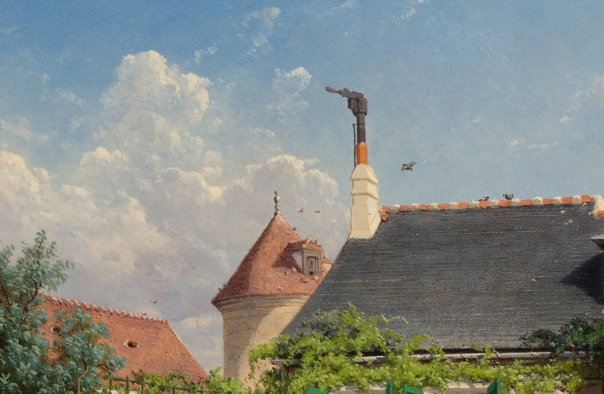 Louis-auguste Lapito (1803-1874) The Flower Garden-photo-3