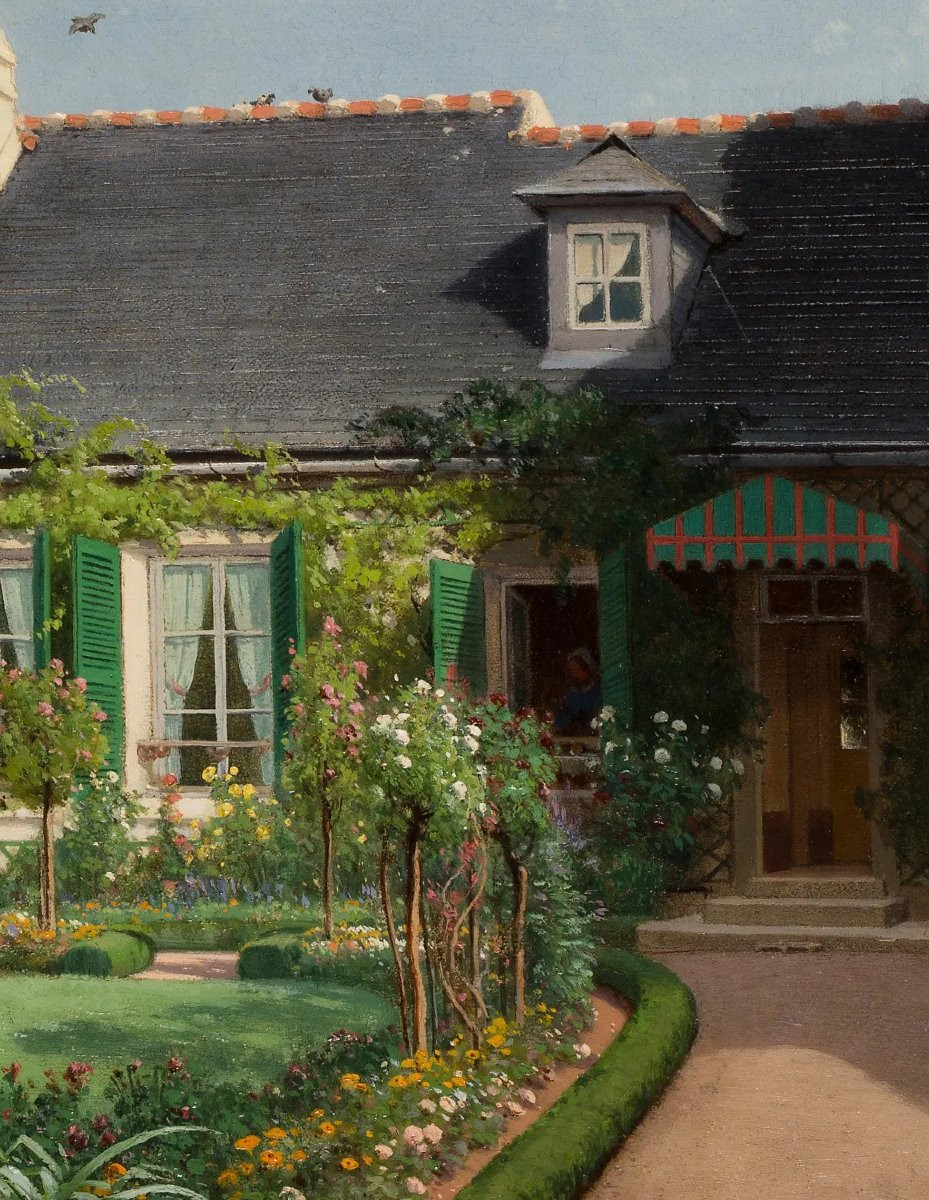 Louis-auguste Lapito (1803-1874) The Flower Garden-photo-4