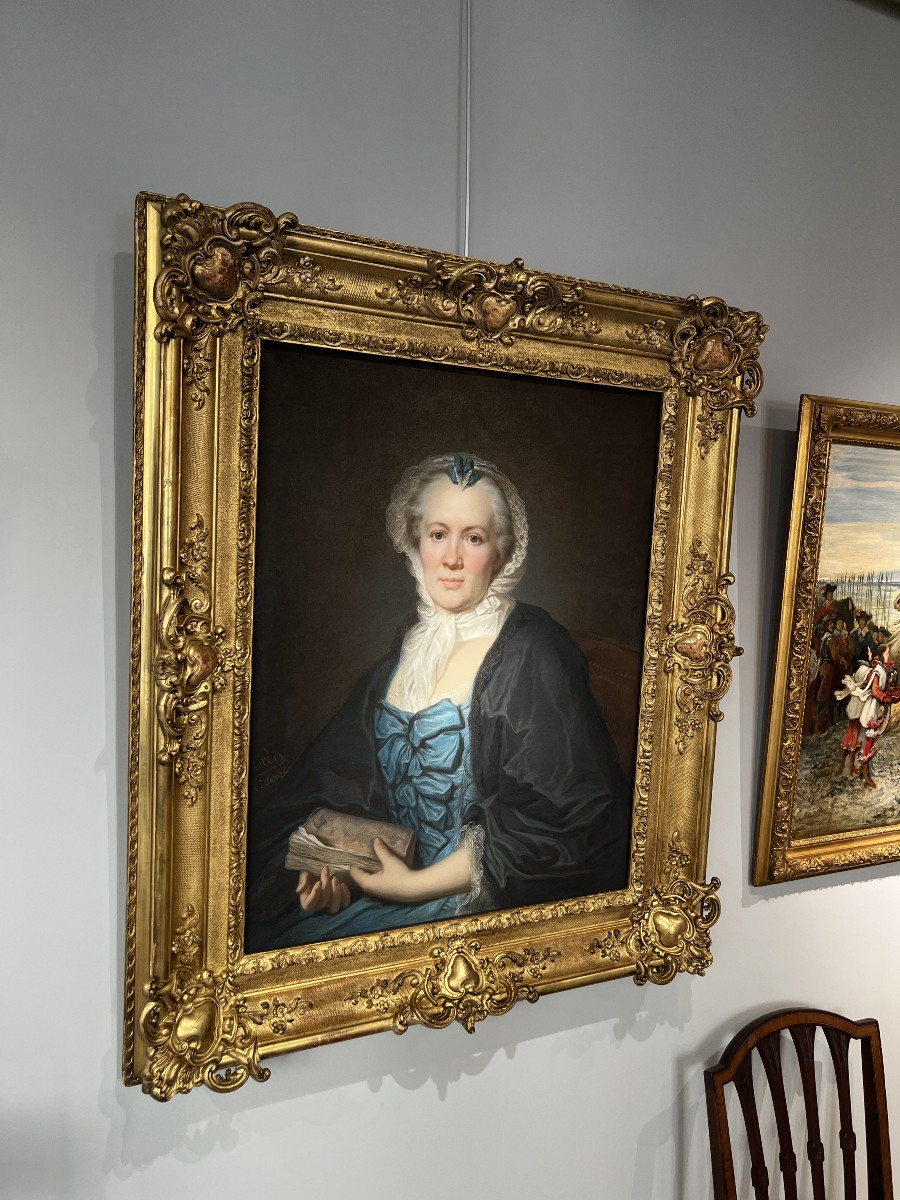Louis-eugène Coëdes (1810-1905) Portrait Of A Woman With A Book - La Caze Louvre-photo-2