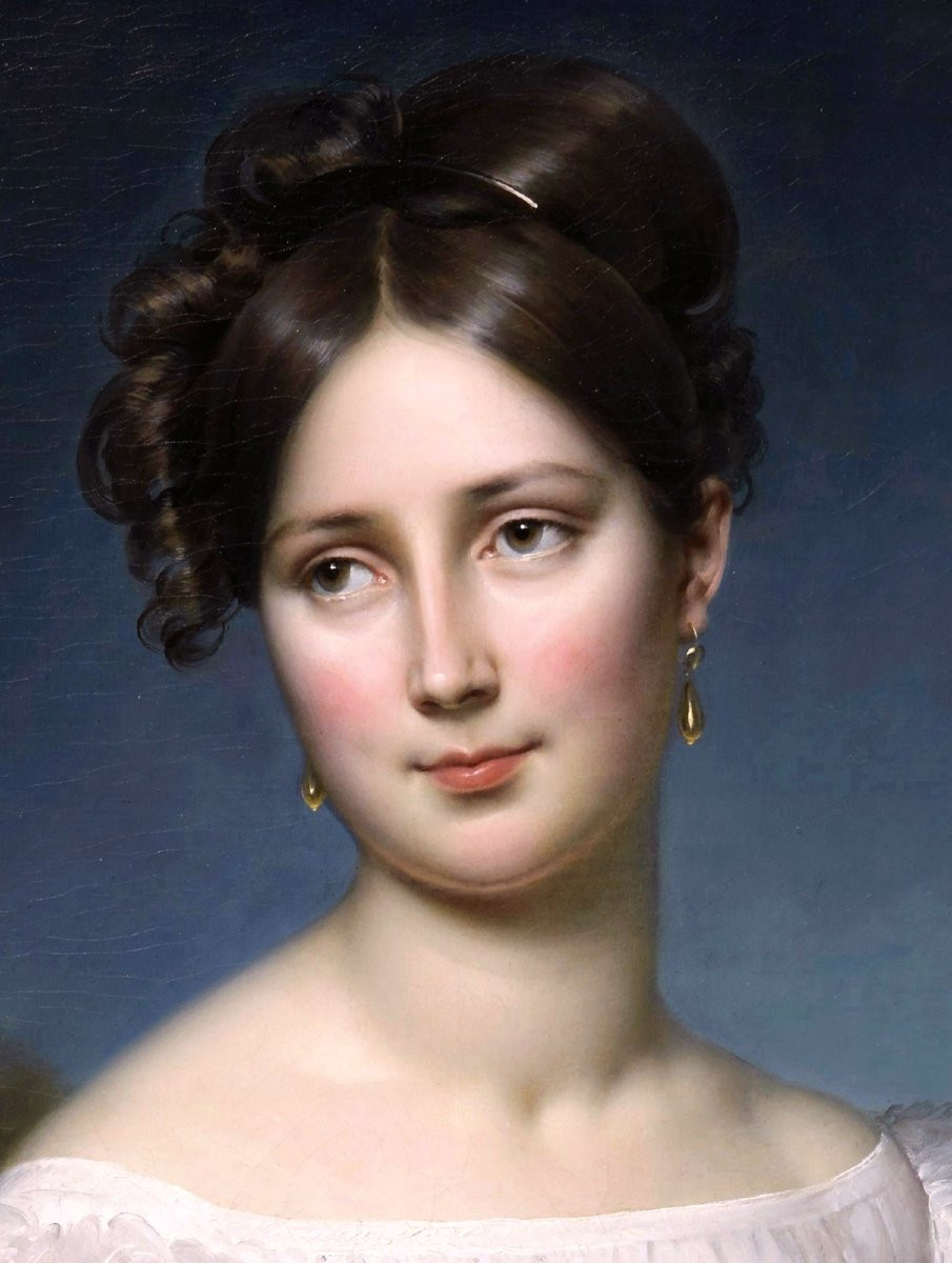 Paulin-guérin (1783-1855) Portrait Of Mademoiselle Mante (1799-1849) Of The Comédie Française-photo-3