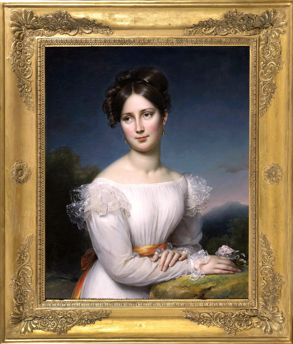 Paulin-guérin (1783-1855) Portrait Of Mademoiselle Mante (1799-1849) Of The Comédie Française