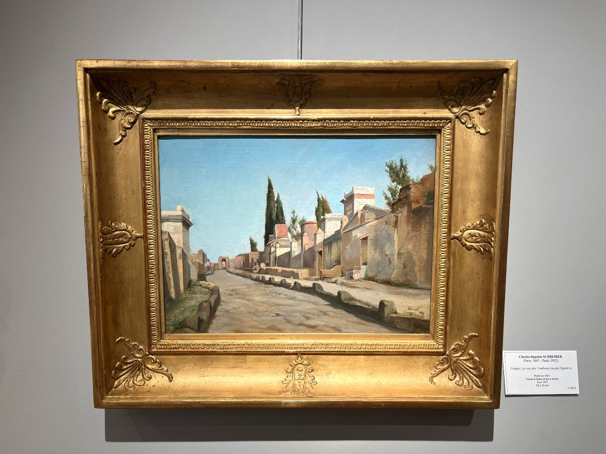 Charles-Baptiste Schreiber (1847-1902) Pompéi la voie des Tombeaux - Via dei Sepolcri-photo-4