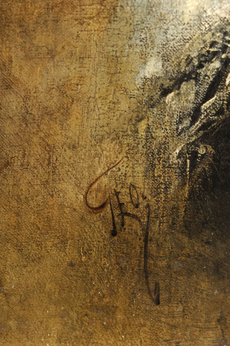 Geo (jean Geoffroy, Known As) (marennes 1853 – Paris 1924) Elegant Woman In Profile-photo-4