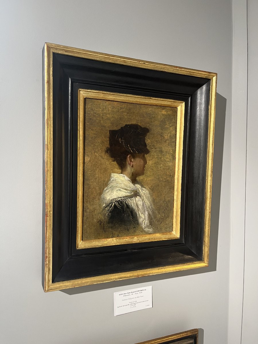 Geo (jean Geoffroy, Known As) (marennes 1853 – Paris 1924) Elegant Woman In Profile-photo-2