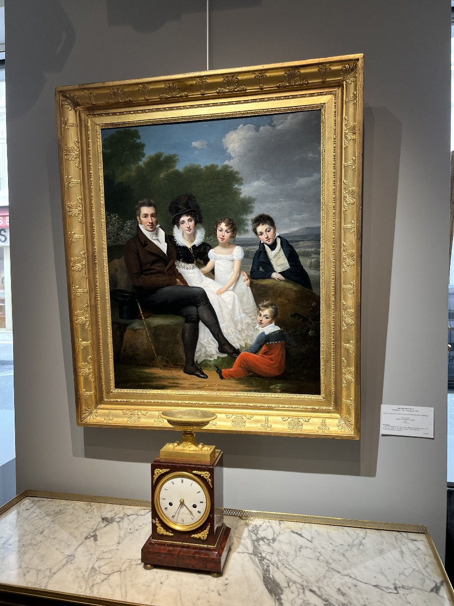 Ange-René Ravault (1766-1845) Portrait d’une famille de la région de Montargis ou de Pithiviers-photo-2