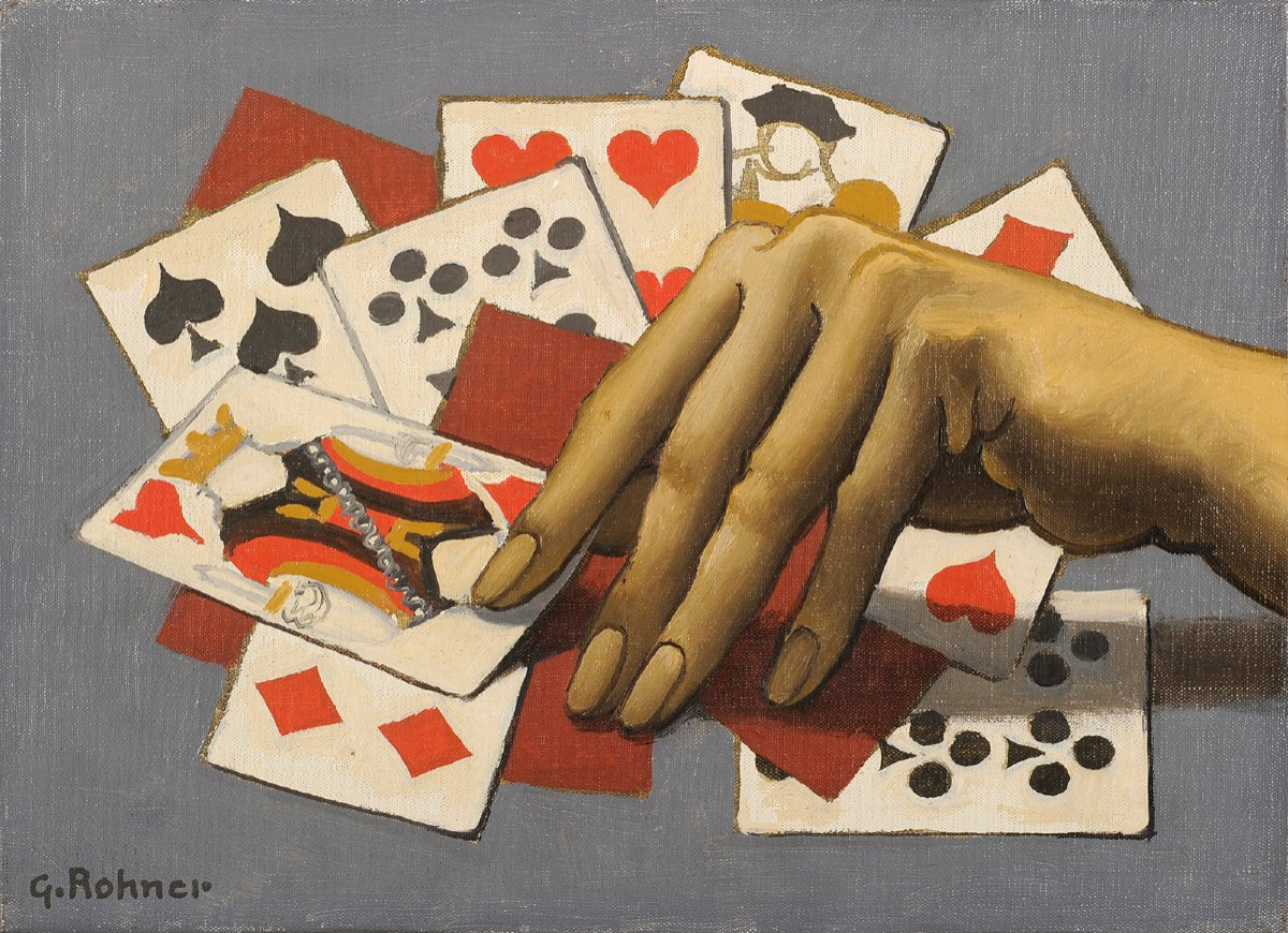 Georges Rohner (1913-2000) La partie de cartes-photo-2