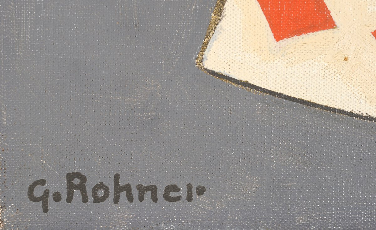 Georges Rohner (1913-2000) La partie de cartes-photo-4