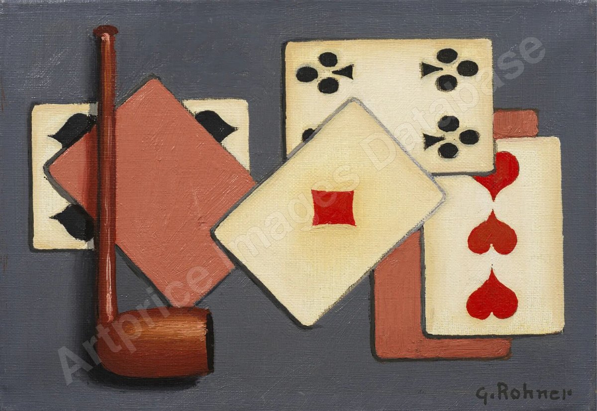 Georges Rohner (1913-2000) La partie de cartes-photo-4