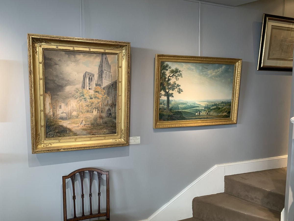 Antoine Melling (1763-1831) Vue des environs de Saint-Cloud depuis Meudon-photo-3