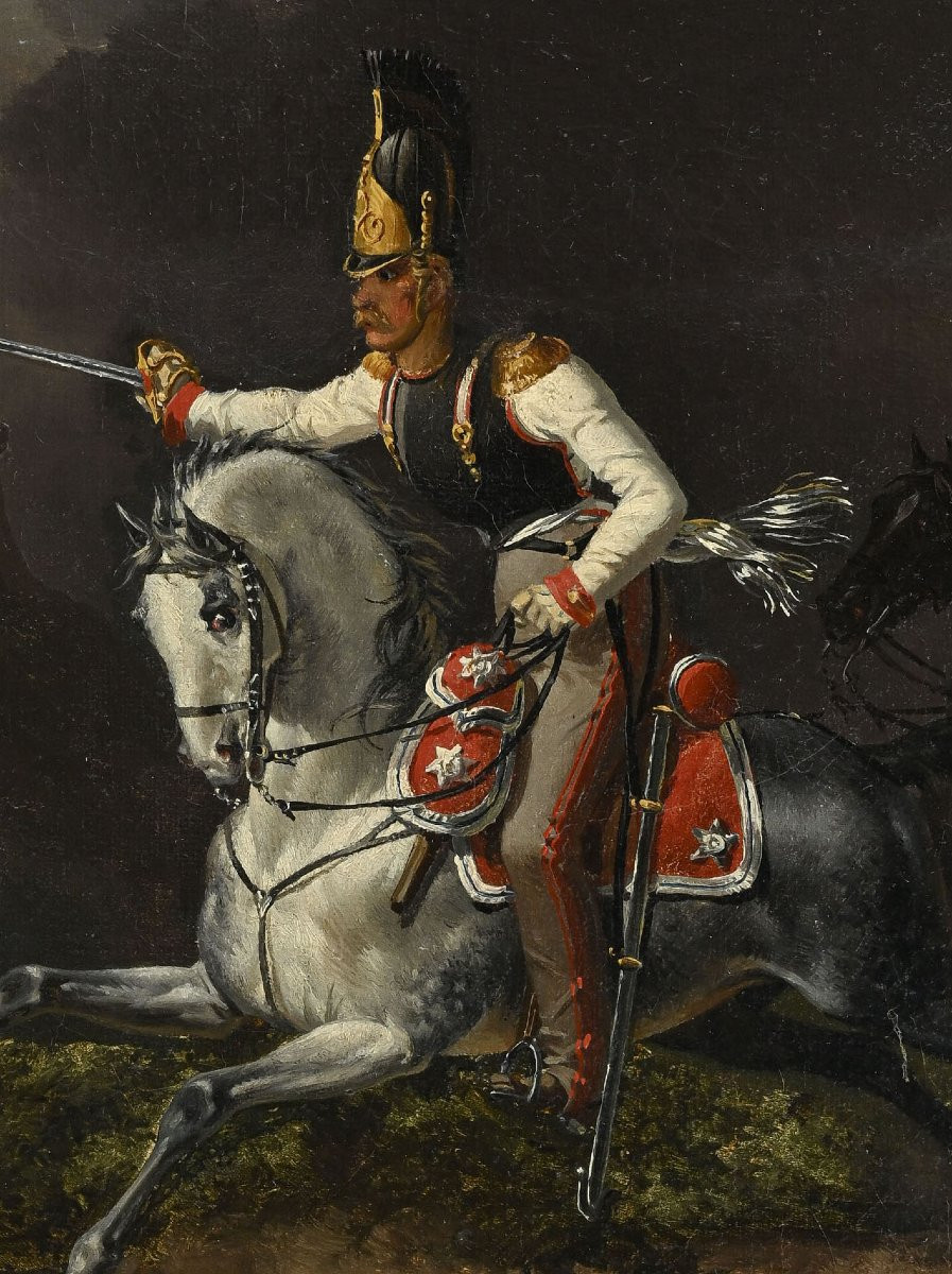 Hippolyte Lecomte (1781-1857) Colonel Of Russian Cuirassiers Cavalier Chevalier-photo-4