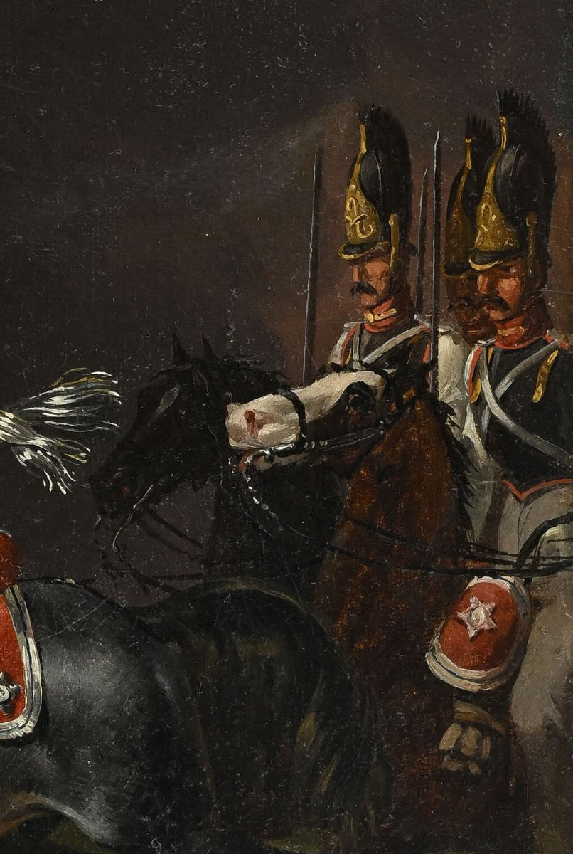 Hippolyte Lecomte (1781-1857) Colonel Of Russian Cuirassiers Cavalier Chevalier-photo-1