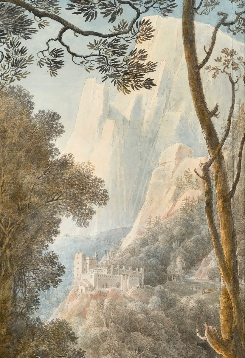 Louis François Cassas (1756-1827) Paysage arcadien-photo-4